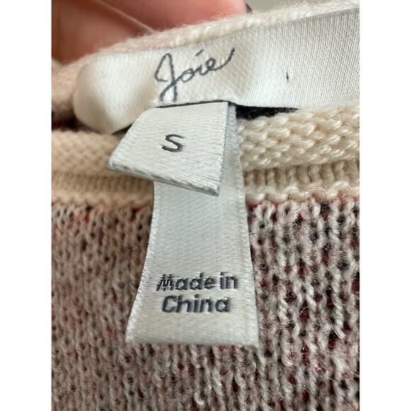 Joie Southwest Print Size S Cashmere Blend Sweater with Sequins - Picture 5 of 10